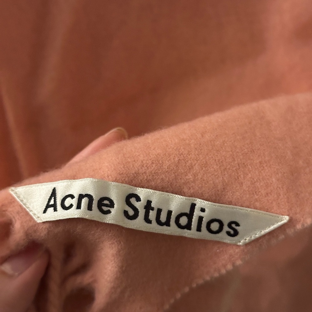 (New) Acne Studios Peach Wool Scarf